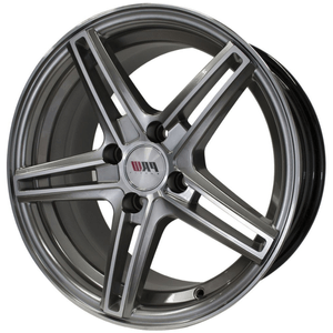 Paquete de 4 Rines 15X7 4-100 PRW MOD: P576 ET30 CB73.1 HYPERO SILVER MACHINE FACE