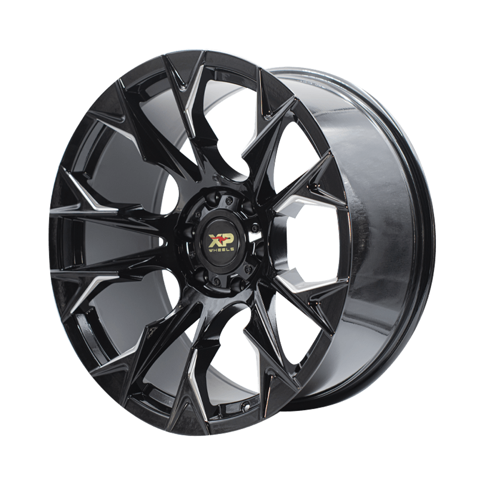 Paquete de 4 Rines 20X10 5-127/ XP WHEELS Mod: FC323 ET-5 CB87.1 GLOSS ...