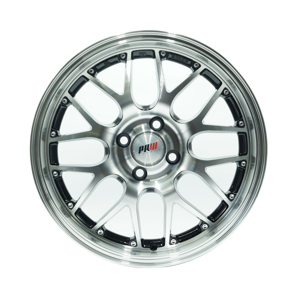 Paquete de 4 Rines 17X7 4-100/108 PRW MOD: P127 ET35 CB73.1 BLACK ...