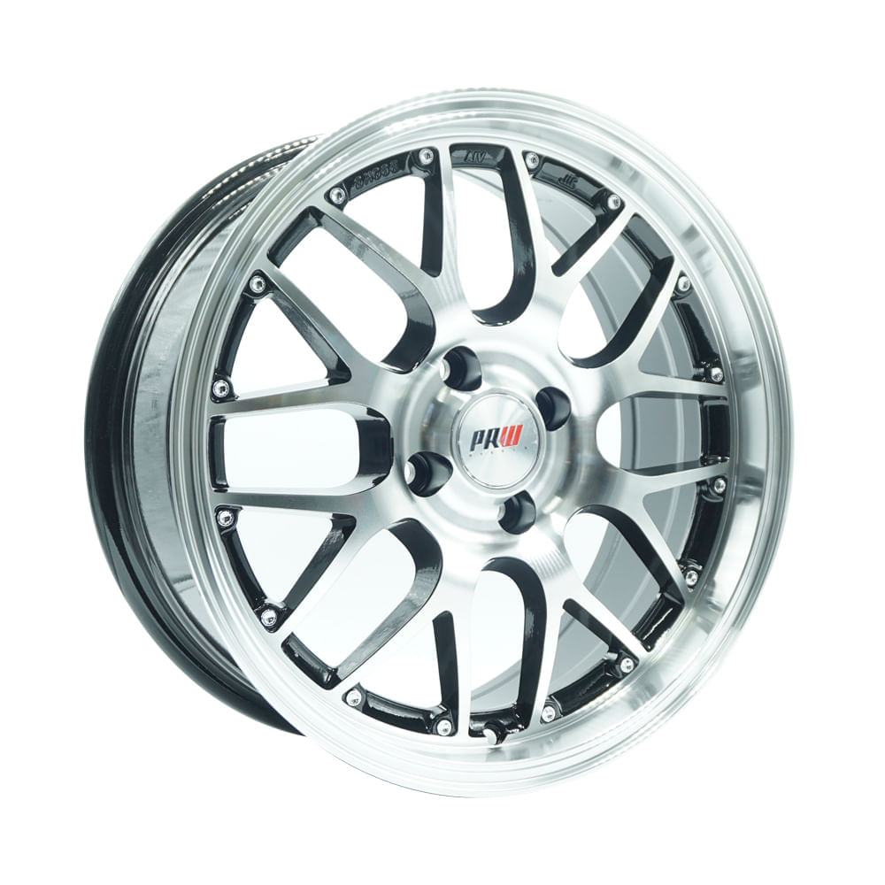 Paquete de 4 Rines 17X7 4-100/108 PRW MOD: P127 ET35 CB73.1 BLACK ...