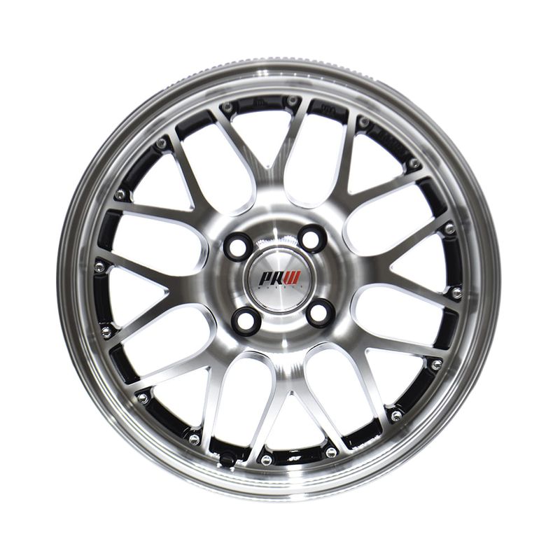 Paquete de 4 Rines 15X7 5-100/108 PRW Mod: P127 ET30 CB73.1 BLACK
