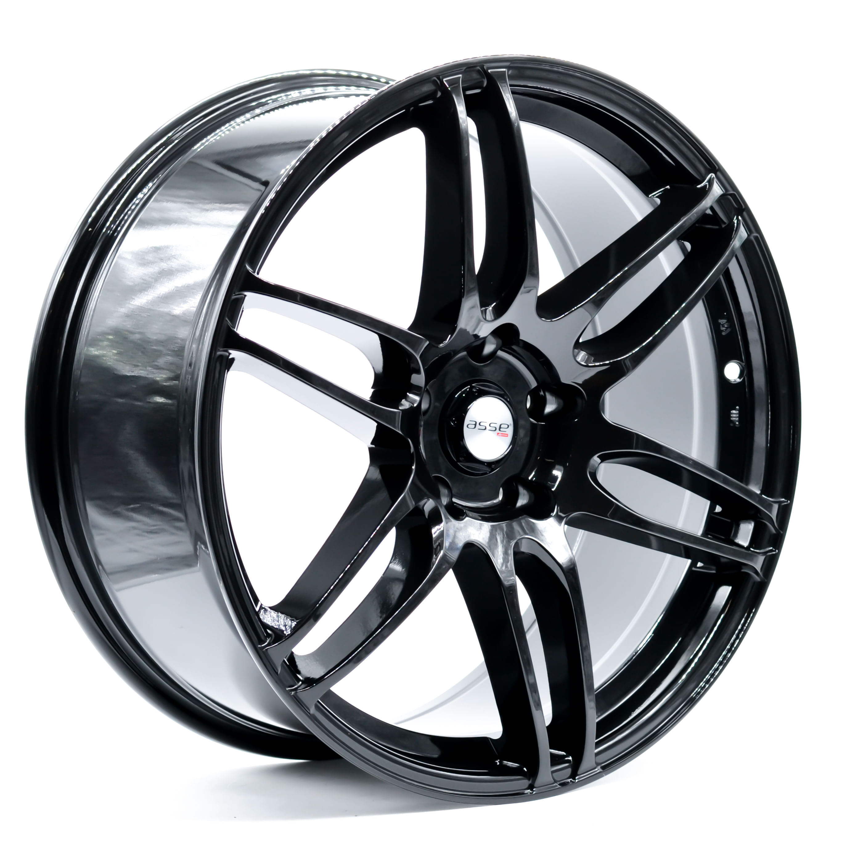 Paquete de 4 Rines 19X8.5 5-120 ASSE Mod: FC461 ET35 CB73.1 GLOSS BLACK ...