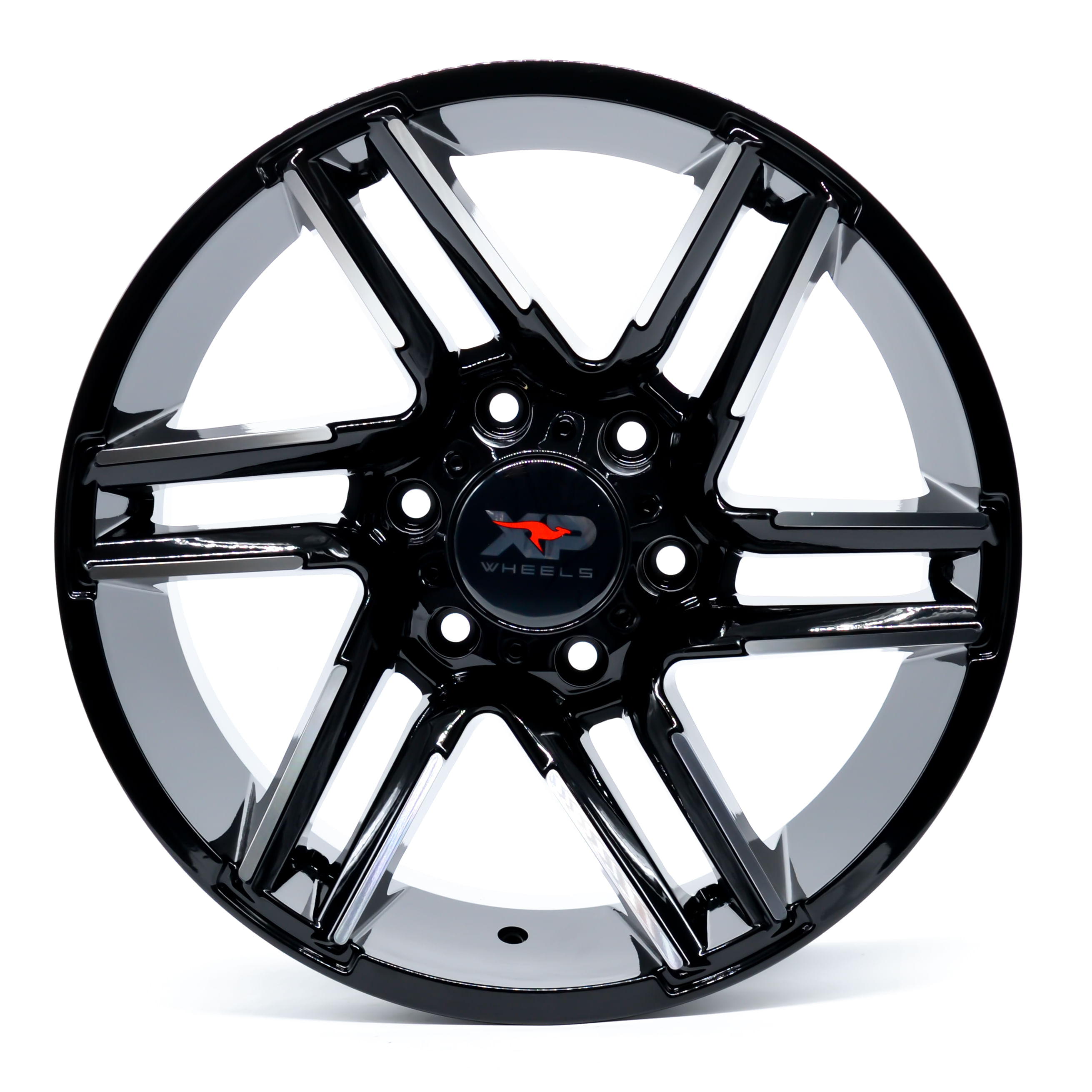 Paquete de 4 Rines 18X9 6-139.7 XP WHEELS Mod: FC042 ET12 CB110 GLOSS ...
