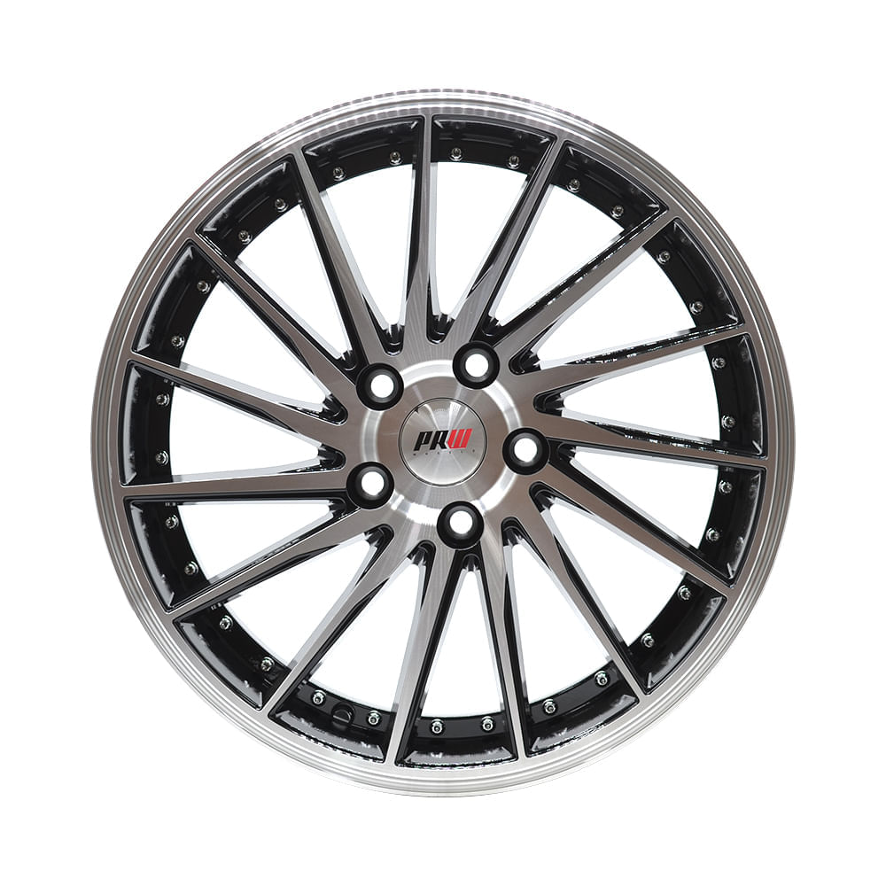 Paquete de 4 Rines 17X7 4-100/114.3 PRW Mod: HXZ242 ET35 CB73.1 BLACK ...