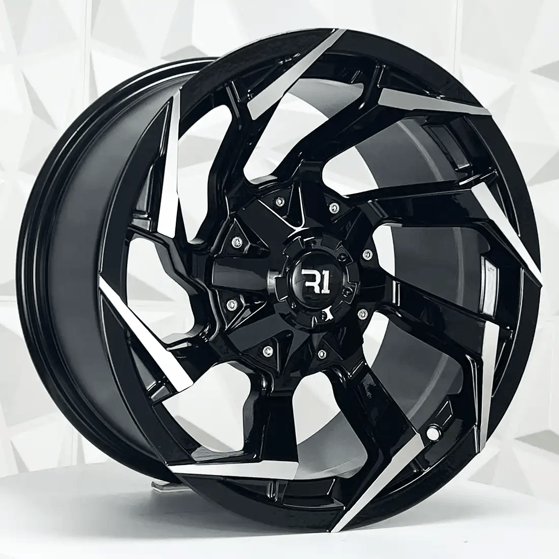 Paquete de 4 Rines 16X8.5 5-139.7 R1 SPORT Mod: 6305 ET-10 CB108.1 ...