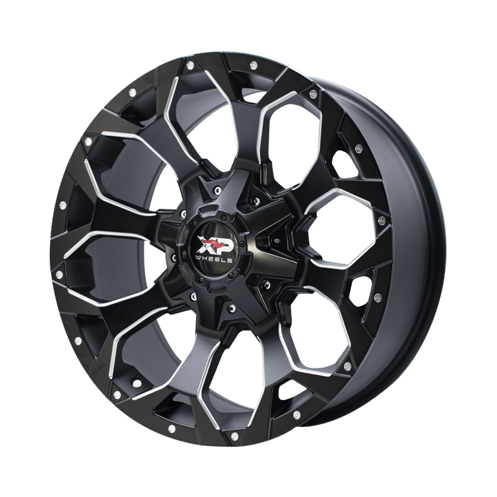Paquete de 4 Rines 18X9 5-139.7 XP WHEELS Mod: 640 ET-12 CB108 SATIN ...