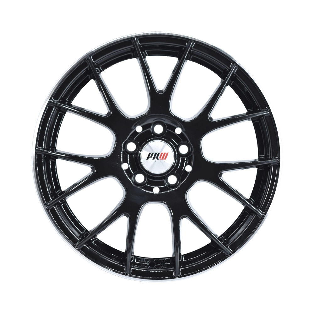 Paquete de 4 Rines 17X7.5 5-100/108 PRW Mod: P710 ET35 CB73.1 BLACK ...